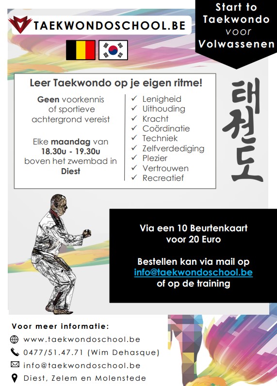 Start 2 Taekwondo flyer