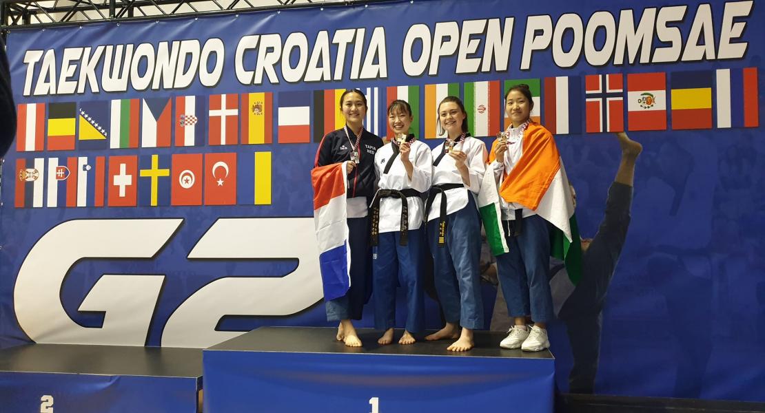 Weer een  medaille (Brons) voor Axelle op de G2- Open Kroatië